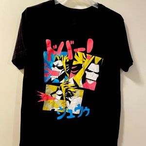 My Hero Academia Mens Anime Manga Black Tee Shirt